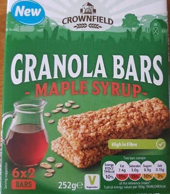 granola bar with maple syrup