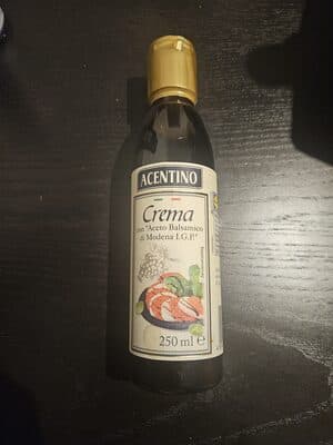 Crème avec vinaigre balsamique de molène