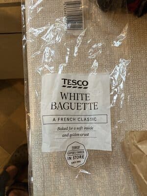 Tesco white baguette