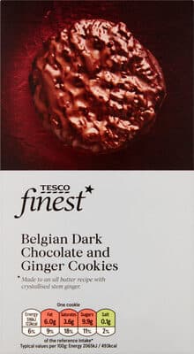 Finest Dark Chocolate Ginger Cookies