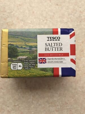 Tesco British Salted Block Butter