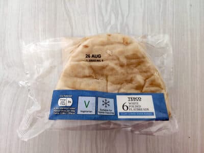 White Folded Flatbreads