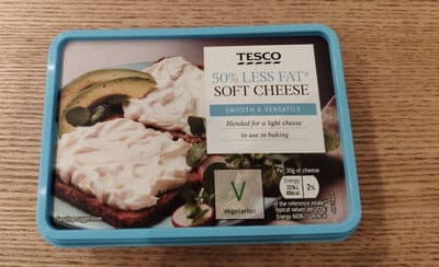Tesco Soft Cheese 50% less fat